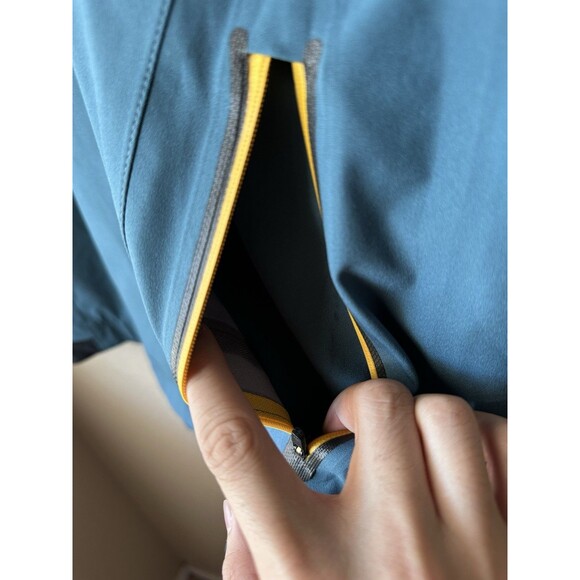 Footjoy Dryjoys Tour XP Blue/Yellow Golf Rain Jacket Alta Mesa Club Men’s Size L - Picture 4 of 9